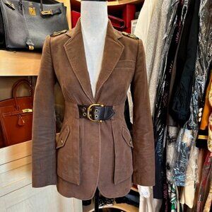 GUCCI★素敵！PARADISE PRINT LINEN BLEND KIMONO COAT Gucci Paradise Print Linen Kimono Jacket - Size IT42